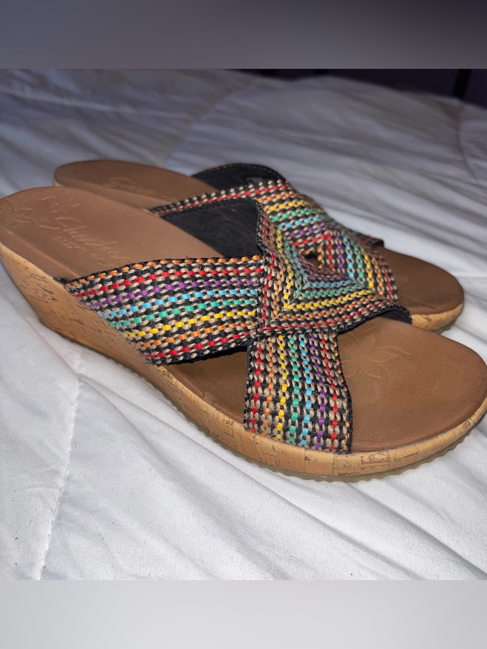 Sketchers Cali Beverlee -Delighted women’s wedge sandals